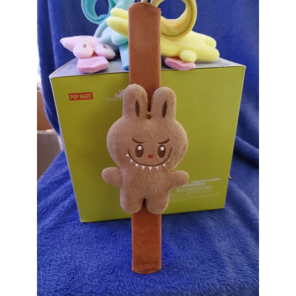 Brown Labubu, Monsters plush Slap Bracelet -How fun